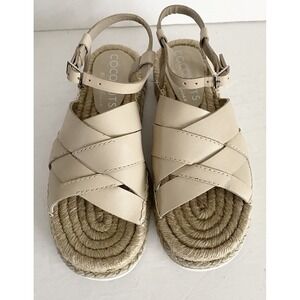 COCONUTS Matisse Nicolette Ankle Strap Womens 7 Sandals Light Tan‎ Espadrille